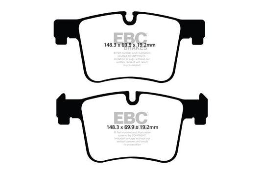 DP22105 - EBC Greenstuff 2000 piduriklotsid; eesmised