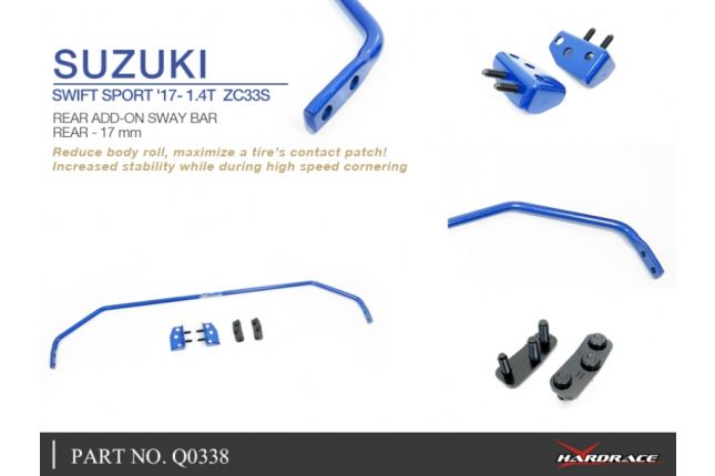 Hardrace - Rear Add-on Sway Bar Suzuki Swift