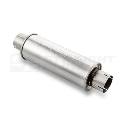 Straightflow - Muffler Round 125mm L-350mm D-76 SS