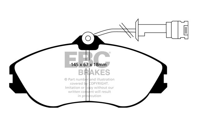 EBC - DP2711 - EBC Greenstuff 2000 Brake Pads; Front