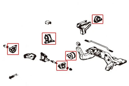 Hardrace - Harden Engine Mount Honda Civic, Crx, Integra