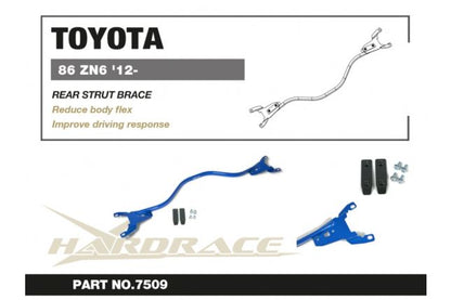 Hardrace - Rear Strut Brace Scion FR-S, Subaru BRZ, Toyota 86