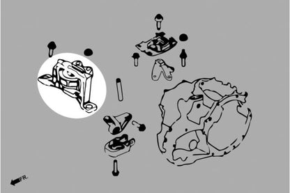 Hardrace - parempoolne mootorikinnitus Ford Focus