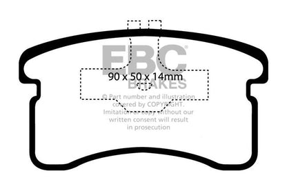 EBC - DP1016 - EBC Ultimax Brake Pads; Front