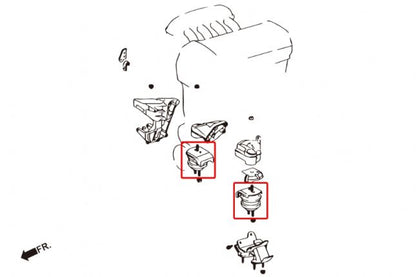 Hardrace - Hardeni mootorikinnitus Lexus IS, Toyota Altezza, Crown, Mark II jaoks