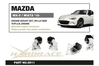 Hardrace - Rh + Lh külgmine mootori kinnitus Mazda MX-5 MIATA
