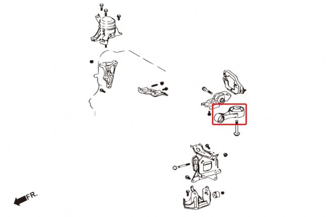 Hardrace - Engine Mount Buffer Toyota Yaris