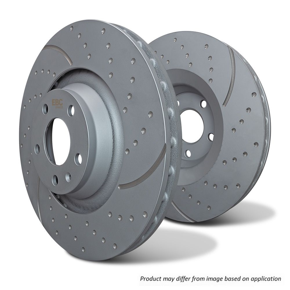 EBC - GD1676 - EBC GD Dimpled & Slotted Brake Discs; Front