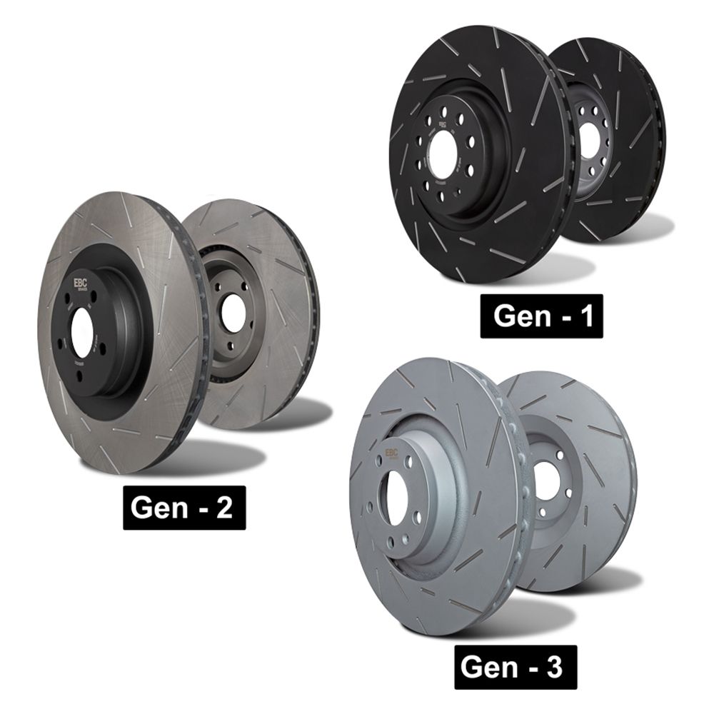 EBC - USR1676 - EBC USR Slotted Brake Discs; Front