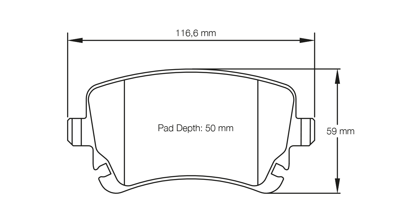 Pagid - S8039C01001 - Pagid RSC 1 Brake Pads; Rear