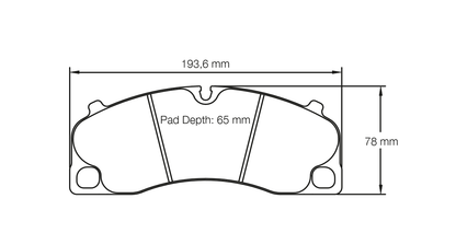 Pagid - S4908C01001 - Pagid RSC 1 Brake Pads; Front