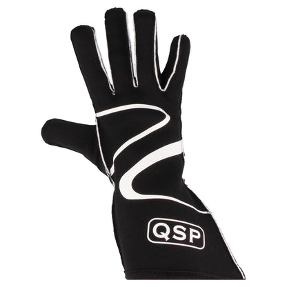 QSP - Race Gloves 400 - L - Black - QSGL400-BLK-L