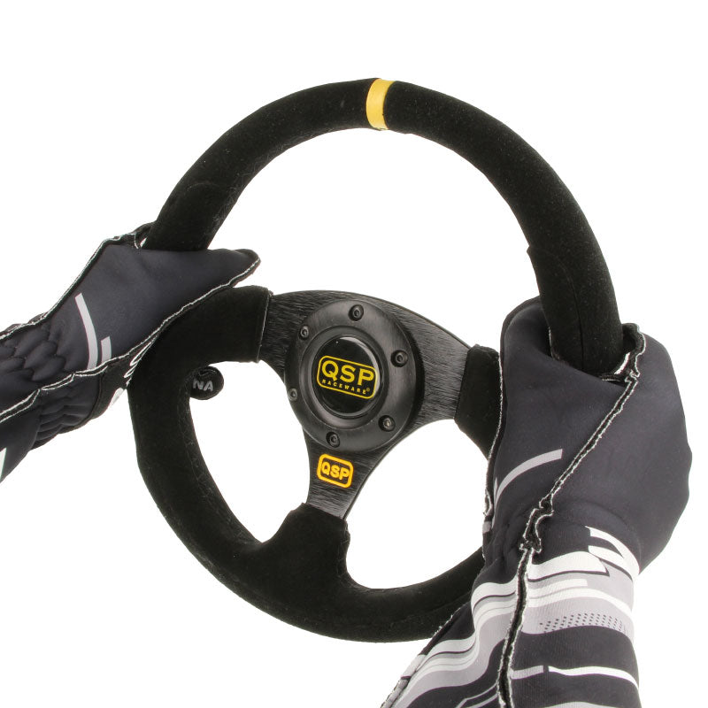 QSP - Grip FIA gloves - M - Black - QSGLFIA-BLACK-M