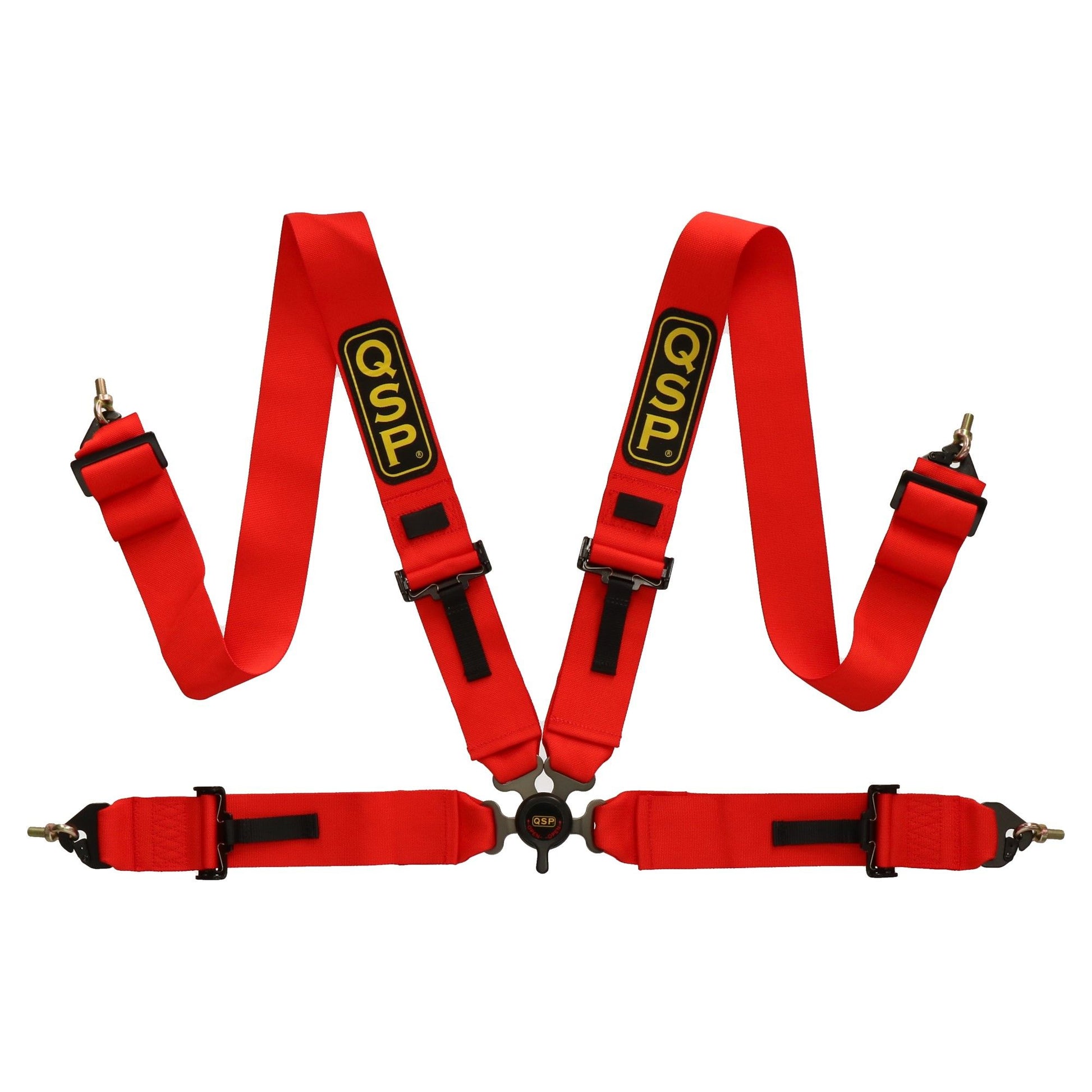 QSP - Seat Belt 4-P 3/3 - NON FIA - Red