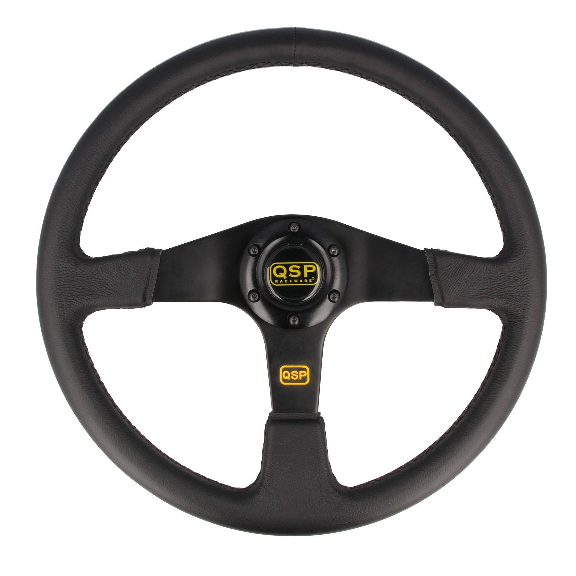 QSP - sports steering wheel leather - 380 mm - flat