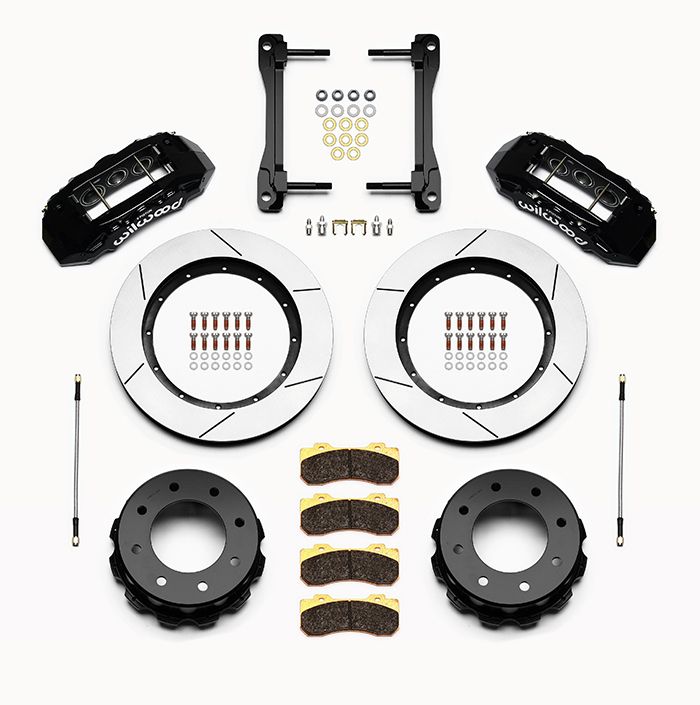 Wilwood - 140-13874 - Wilwood Big Brake Kit - Rear - 394x35mm Bi-Slotted - TX6R Black