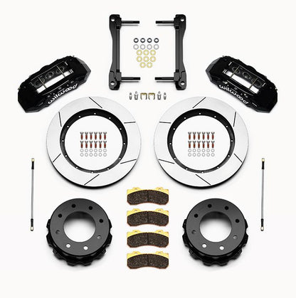 Wilwood - 140-13874 - Wilwood Big Brake Kit - Rear - 394x35mm Bi-Slotted - TX6R Black