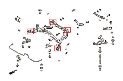 Hardrace - Tagumise alusraami puks Nissan Skyline'ile