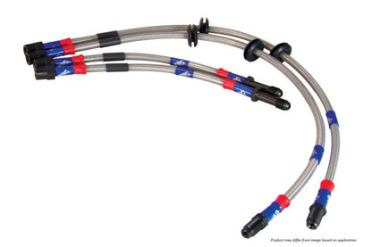 EBC - BLA2171-4L - EBC Braided Steel Brake Lines; Front & Rear