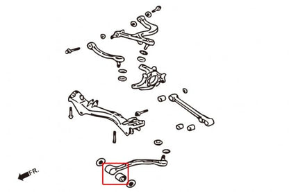 Hardrace - Rear Trailing Arm Bushing Mitsubishi Lancer evolution
