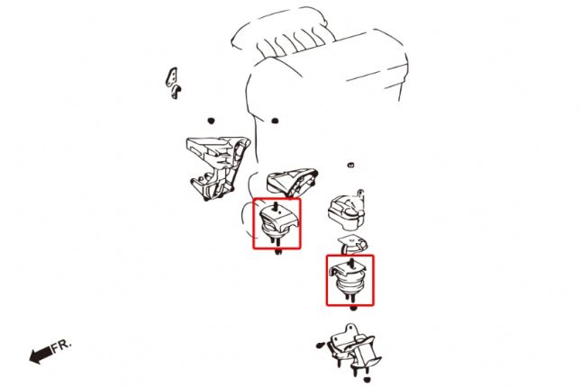 Hardrace - Harden Engine Mount Lexus IS, Toyota Altezza, Crown, Mark ii
