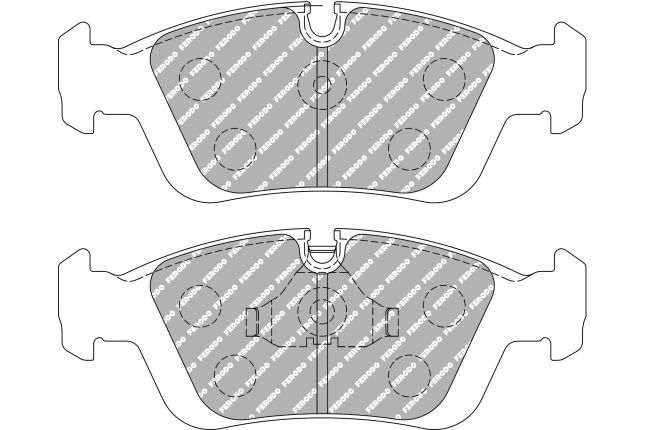 Ferodo - FER-FCP725R - Ferodo DS3000 piduriklotsid; Esisild