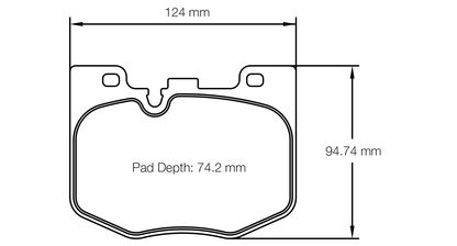 Pagid - S8275C01001 - Pagid RSC 1 Brake Pads; Front - PAG-S8275C01001