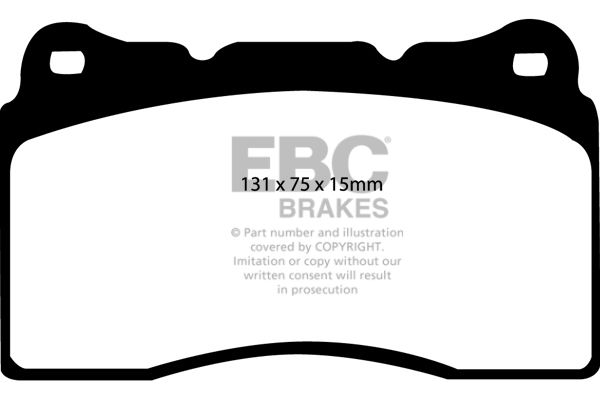 EBC - DP41210R - EBC Yellowstuff Brake Pads; Front
EBC
Be the first to review this product
Item #
EBC-DP41210R