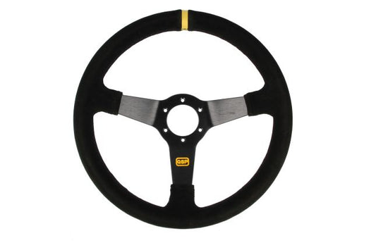 QSP - sports steering wheel suede - 350 mm - deep 70 mm