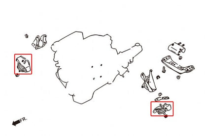 Hardrace - Hardeni mootorikinnitus Infiniti Q45, Nissan 240SX