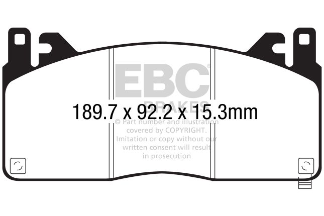 EBC - DP83055RPX - EBC RP-X Brake Pads; Front