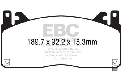 EBC - DP83055RPX - EBC RP-X Brake Pads; Front