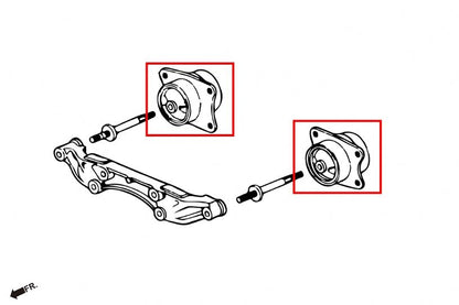 Hardrace - Rear Differential Bushing - Rear Honda S2000