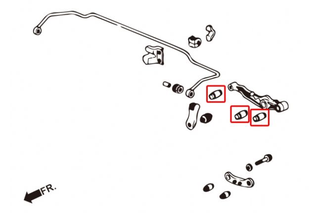 Hardrace - Honda Civicu tagumise alumise õõtshoova puks
