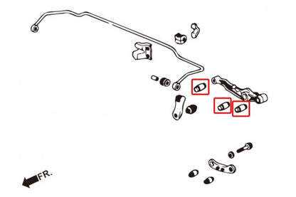 Hardrace - Honda Civicu tagumise alumise õõtshoova puks