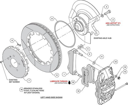 Wilwood - 140-16010 - Wilwood Big Brake Kit - Front - 355x32mm Bi-Slotted - AERO6 Anodized - WIL-140-16010