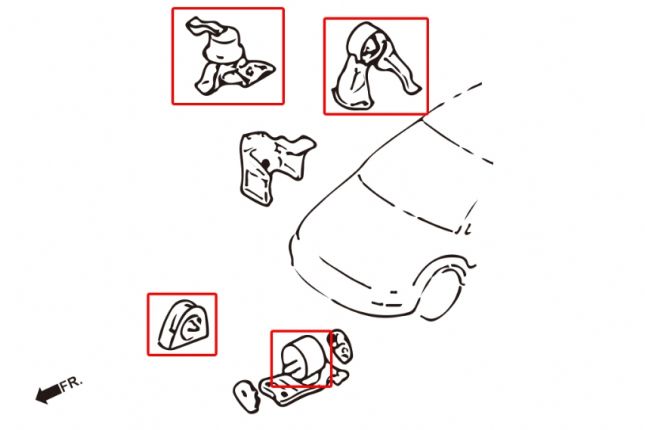 Hardrace - Reinforced Engine Mount Mitsubishi Lancer mirage