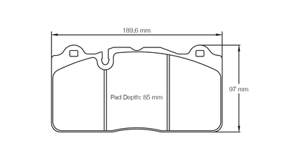 Pagid - S8091C01001 - Pagid RSC 1 Brake Pads; Front - PAG-S8091C01001