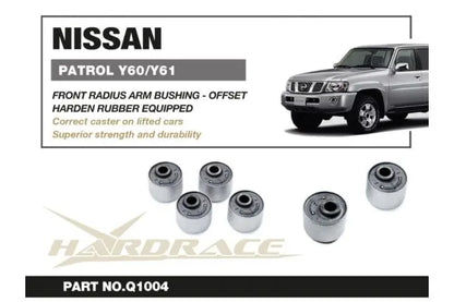 Hardrace - Front Radius Arm Bushing - Axle Side Nissan Patrol, Toyota Land cruiser