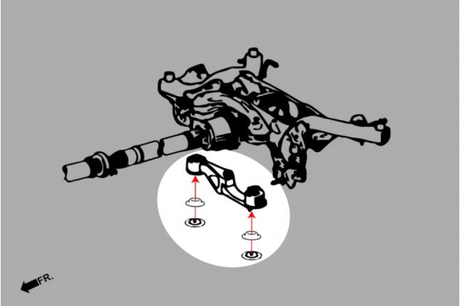 Hardrace - Rear Diff. Anti-vibration Insert - Front Toyota Yaris / vitz