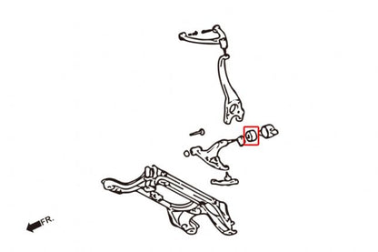 Hardrace - esiosa alumise õõtshoova puks Lexus LS, Toyota Celsior