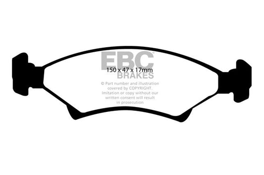 EBC - DP1001 - EBC Ultimax Brake Pads; Front