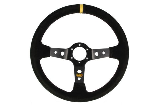 QSP - sports steering wheel suede - 350 mm - deep 90 mm