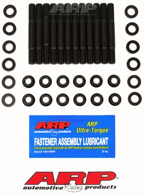 Set of ARP fasteners and assembly lubricant with ARP branding.