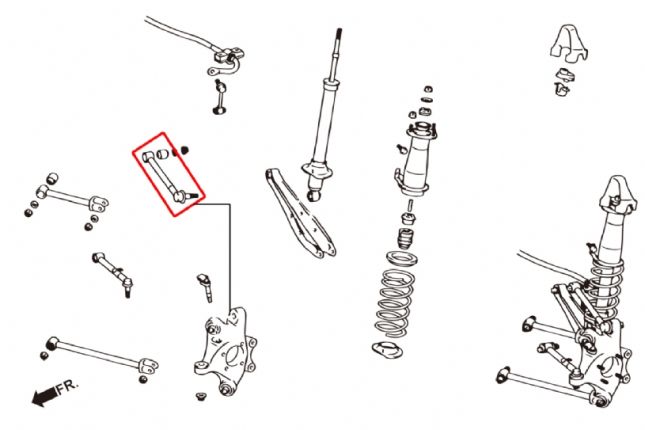 Hardrace - tagumise kaldenurga komplekt Lexusele, Toyotale