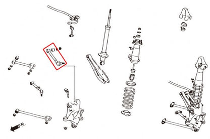 Hardrace - tagumise kaldenurga komplekt Lexusele, Toyotale