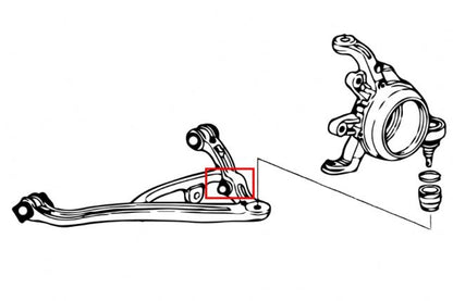Hardrace - tagumise alumise õõtshoova puks Honda S2000