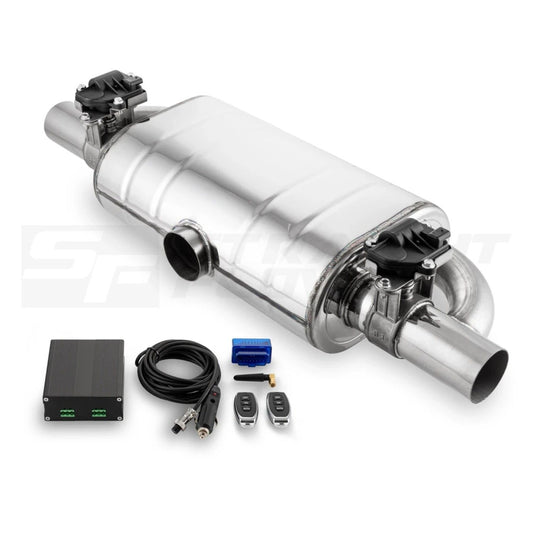Straightflow - Muffer+valve Remote In-63 140/240mm L-240mm Center - SFT-18961 - SFM011C 