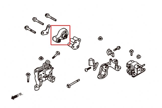 Hardrace - Rear Engine Mount Mazda 3, 6, CX-5