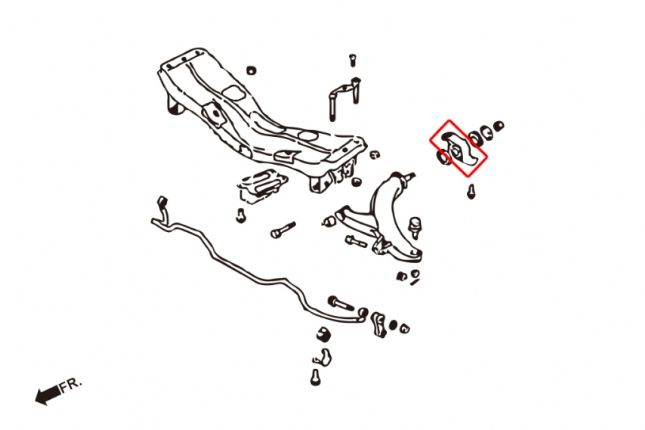 Hardrace - Front Lower Arm Bushing-big Subaru Impreza, Legacy/outback